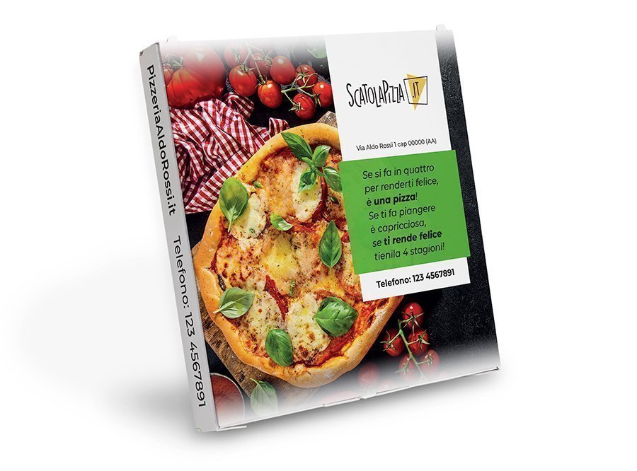 Scatola pizza personalizzabile v2 Layout C
