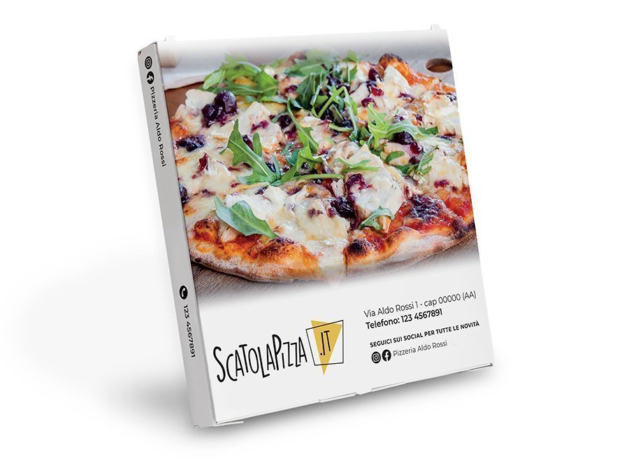 Scatola pizza personalizzabile bk Layout B